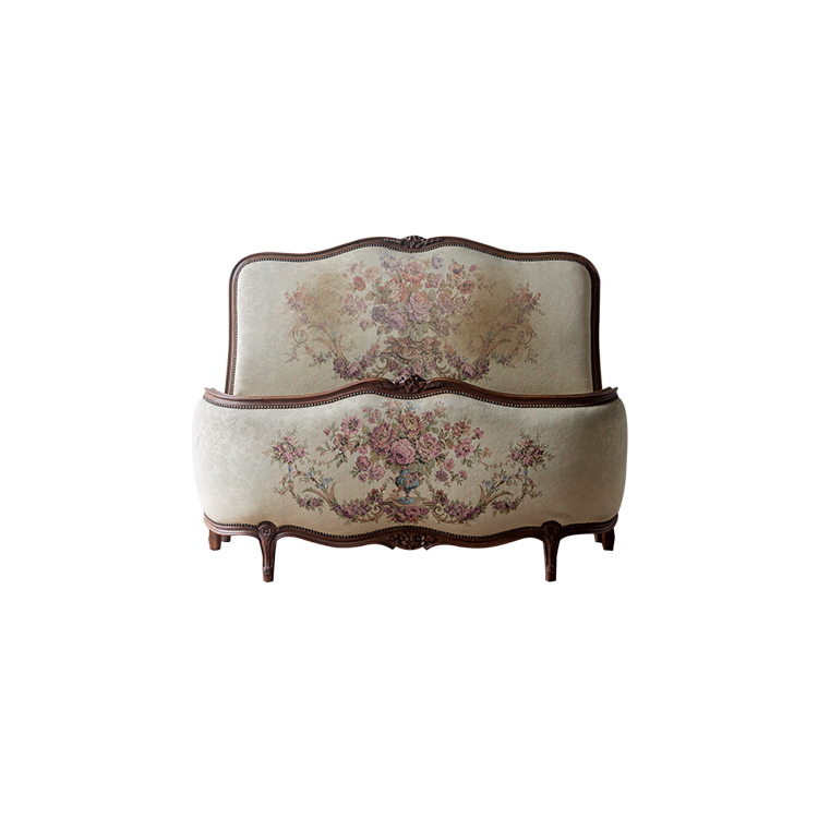 Antique+Louis+XV+Style+Oak+Tapestry+Corbeille+Doubl