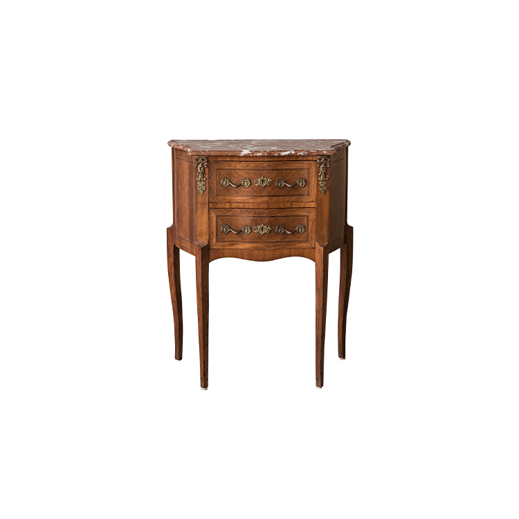 French+Antique+Small+Louis+XVI+Transitional+Style+Walnut+Commode+for+sa
