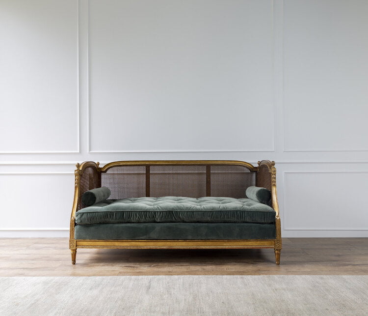 Louis+XVI+Period+Cane+Gilt+Daybed+for+sale+melbourne+cop