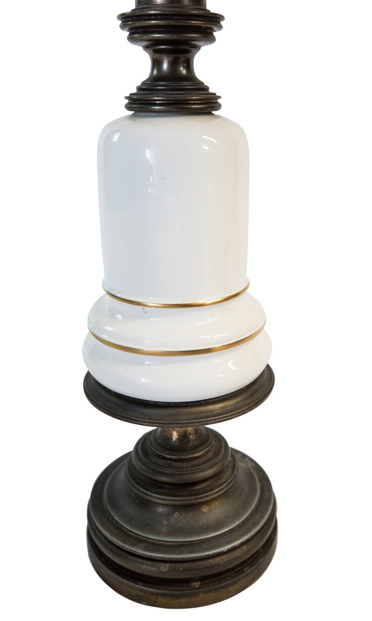 Large Ceramic and Brass Stiffel Lamp bulb
