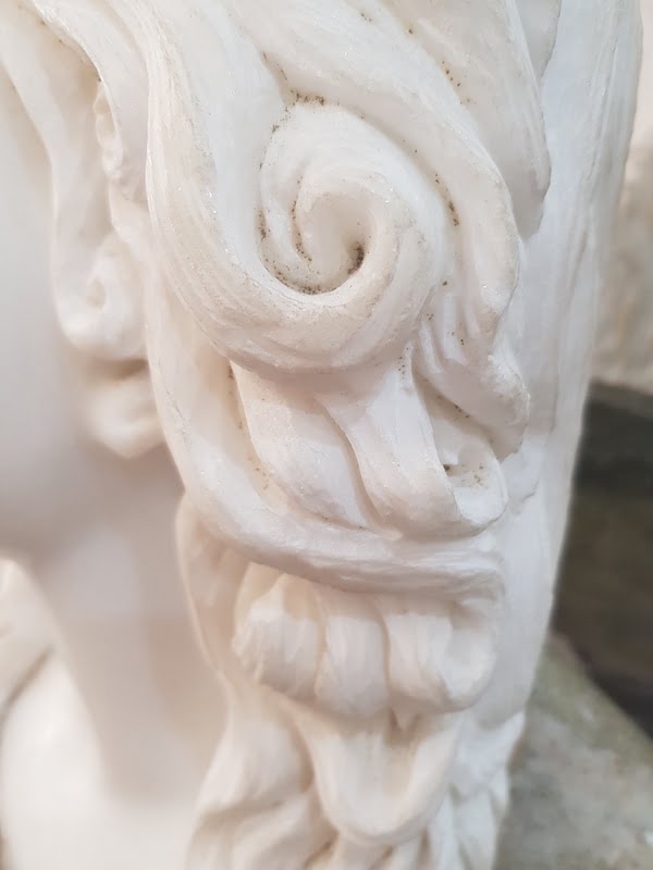 Marble Bust carving detail