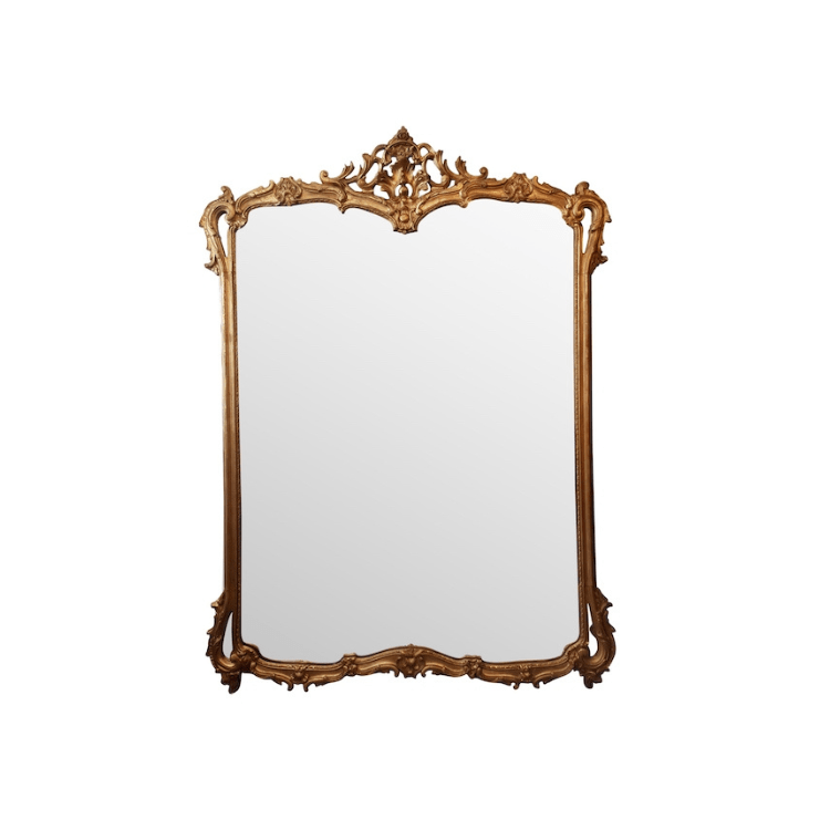 An Impressive Louis XV Period Giltwood Mirror