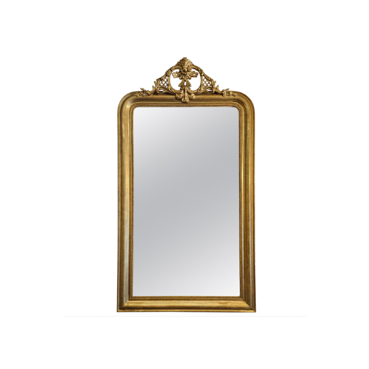 Louis Philippe Mirror with Crest Small