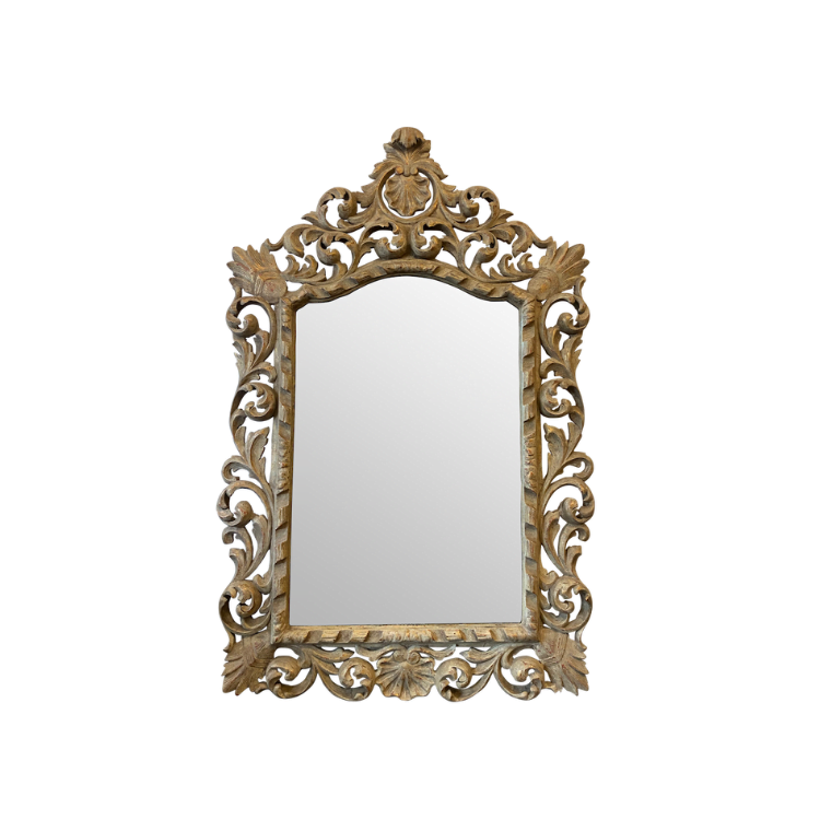 Rococo Style Carved Giltwood Mirror