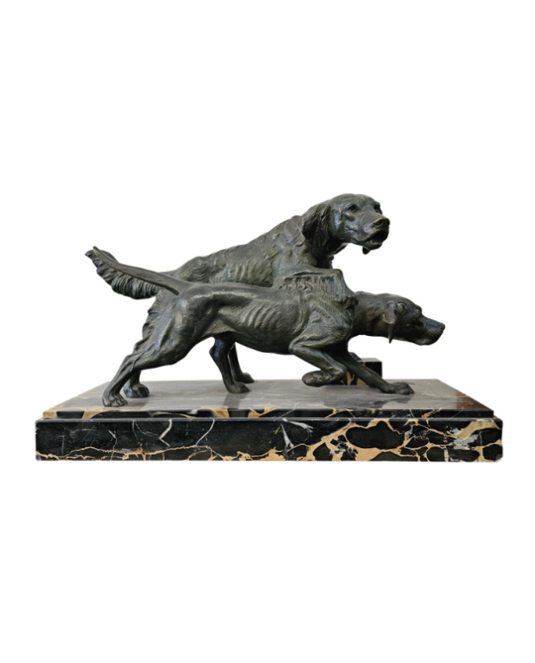 C Masson Hunting Dogs French Bronze