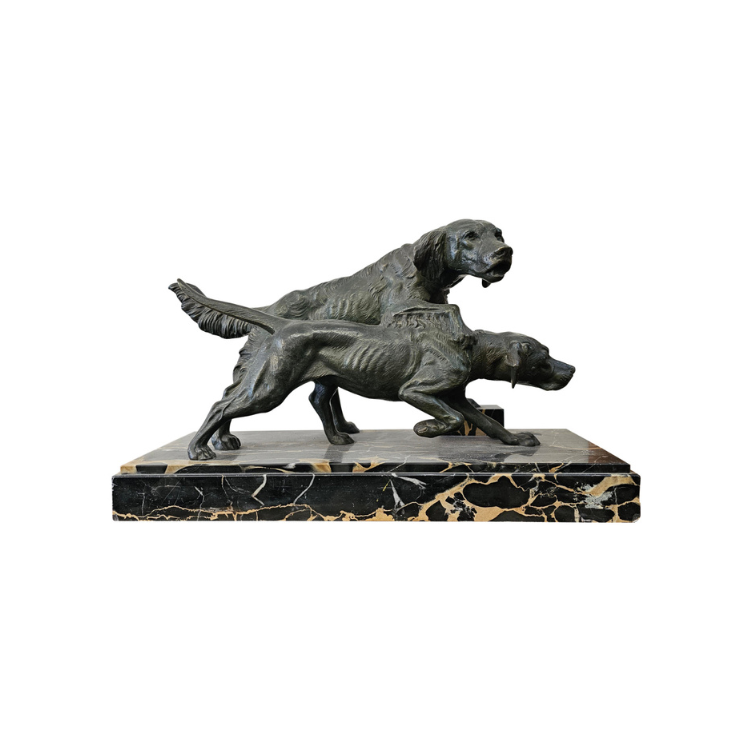C Masson Hunting Dogs French Bronze