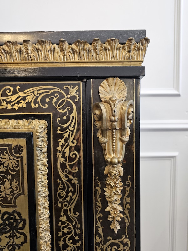 Napoleon III Period Boulle Pier Cabinets detail 3